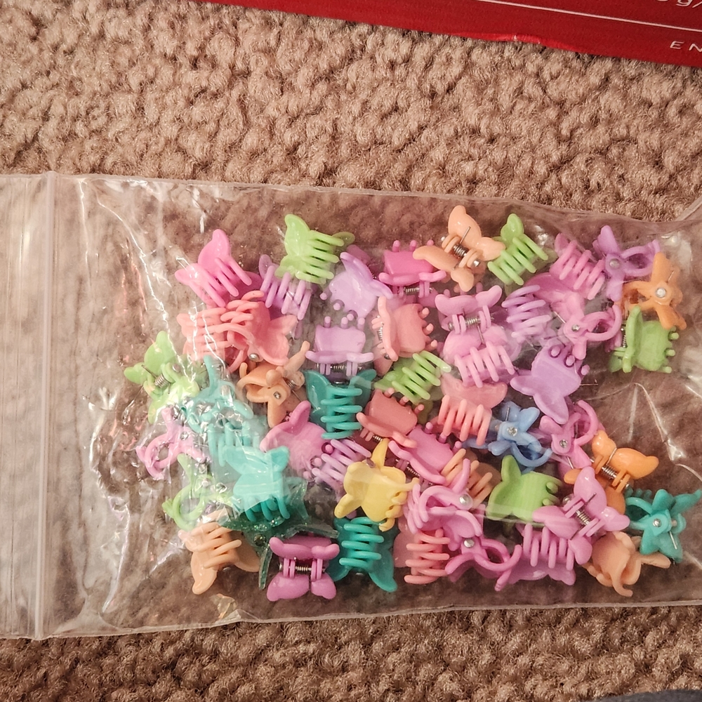 Colorful Mini Hair Clips Set